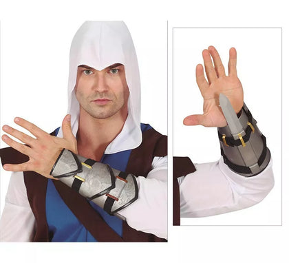 Brazalete con Puñal Ninja Retráctil de 30 cm