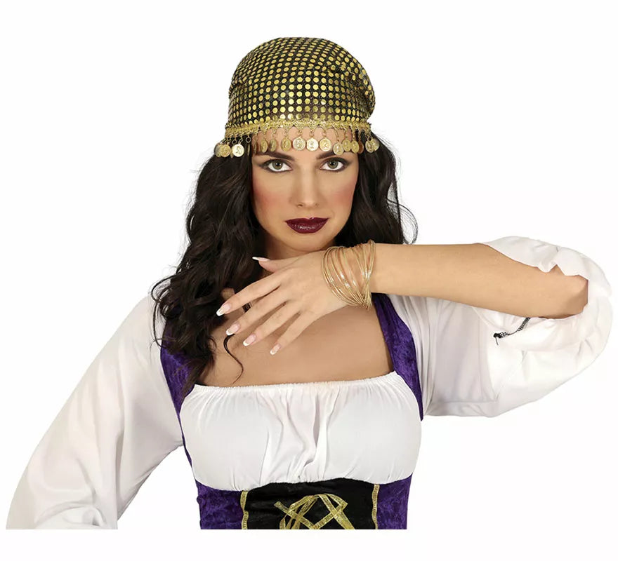 Brazalete de 20 Pulseras metálicas adulto