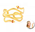 Brazalete de Serpientes doradas egipcia