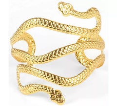 Golden Egyptian Snake Bracelet