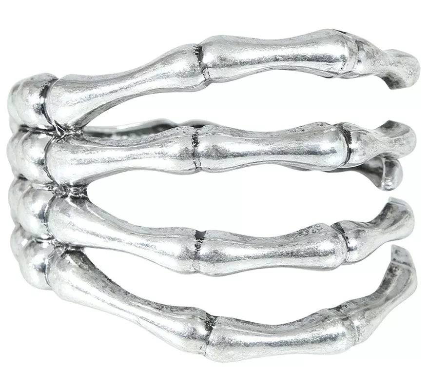 Translation missing: en.Brazalete Esqueleto Metálico de plata