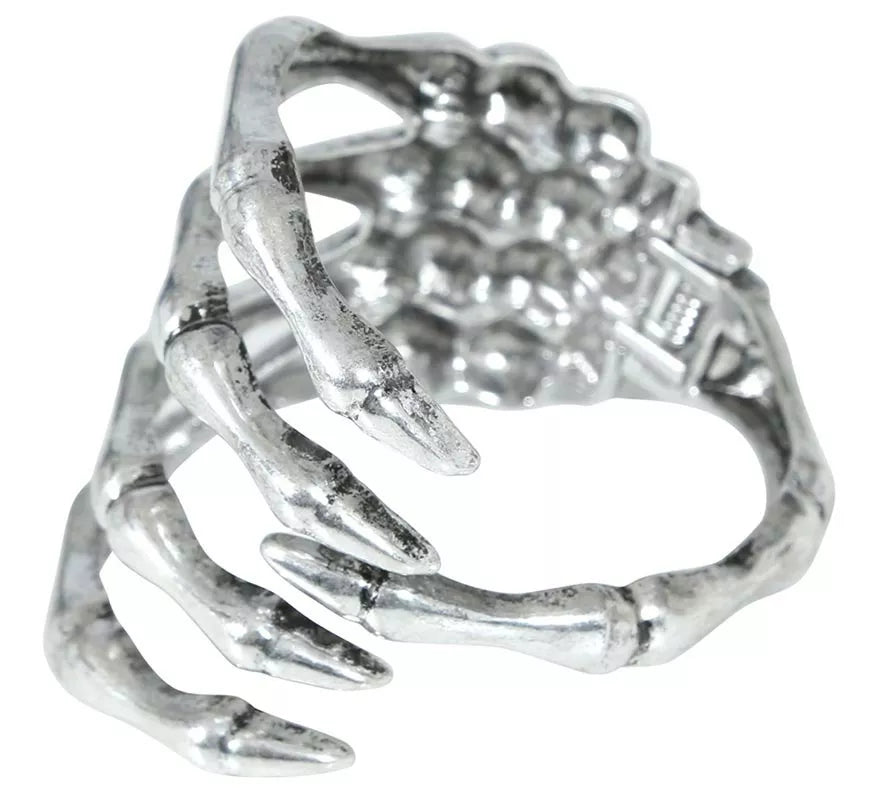 Translation missing: en.Brazalete Esqueleto Metálico de plata