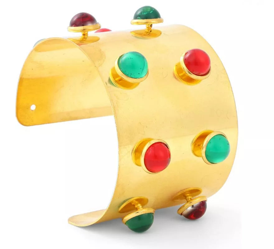 Translation missing: en.Brazalete Medieval con piedras de colores