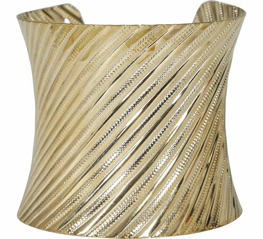 Translation missing: en.Brazalete metálico dorado adulto