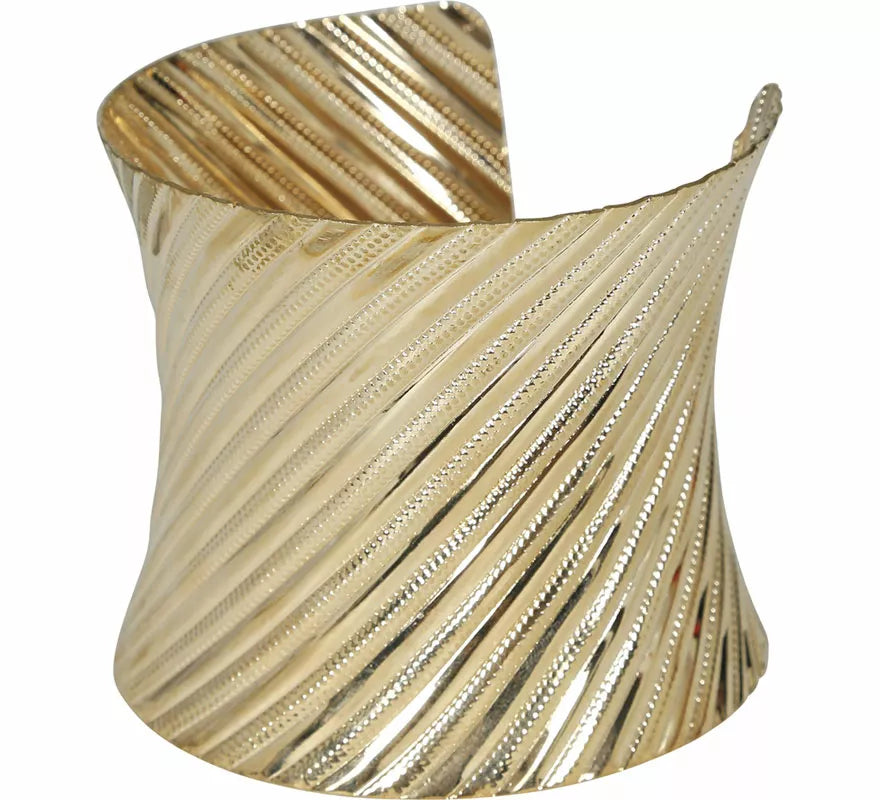 Brazalete metálico dorado adulto