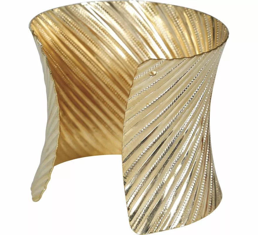 Brazalete metálico dorado adulto