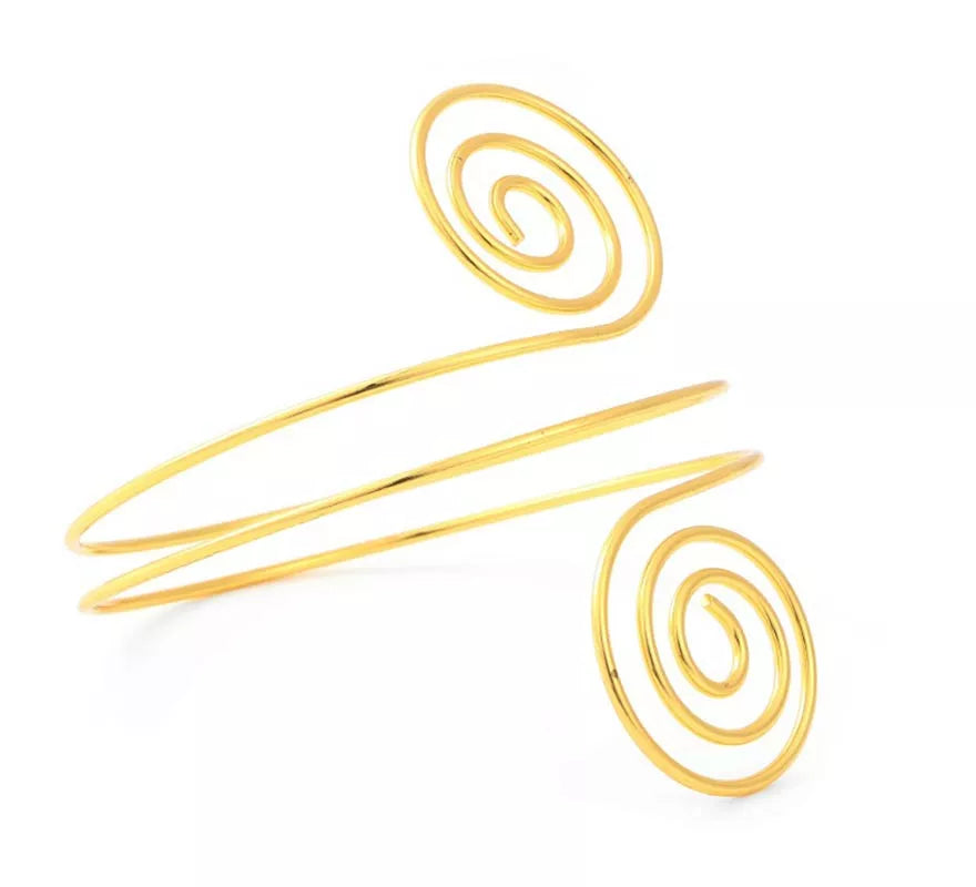 Translation missing: en.Brazalete Romana espirales dorados