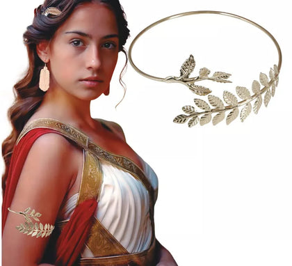 Brazalete Romano de Laureles Metálica