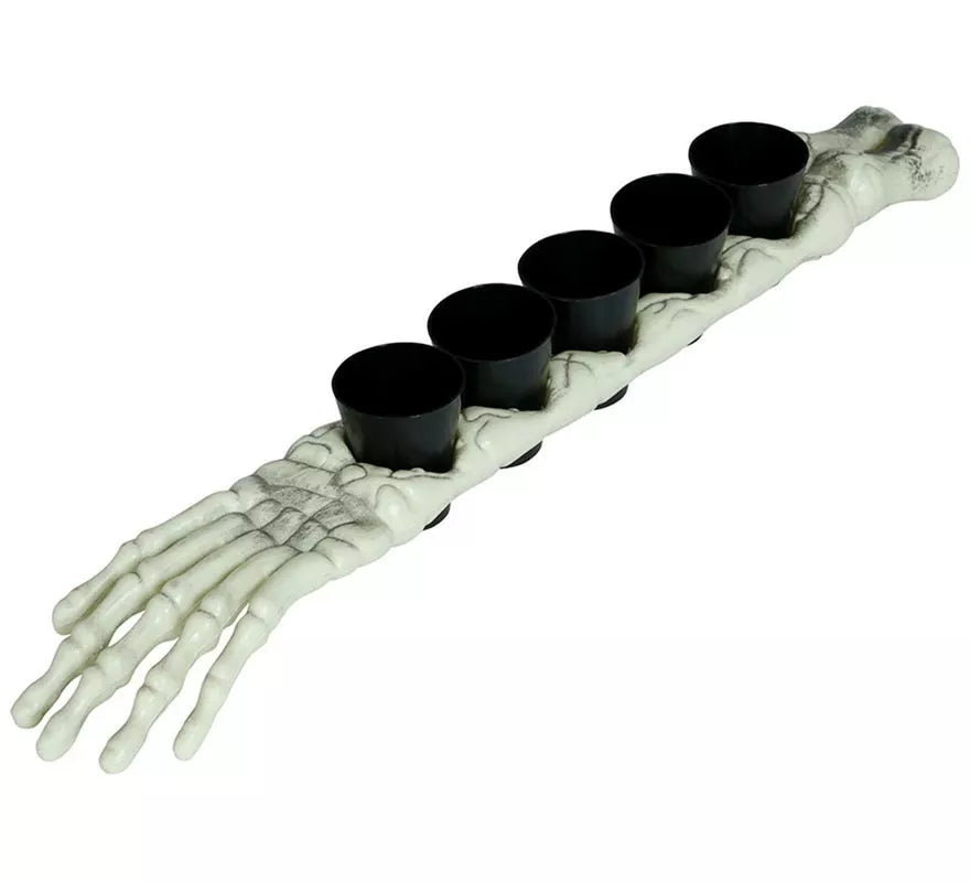 Brazo Esqueleto 50 cm con 5 Vasitos