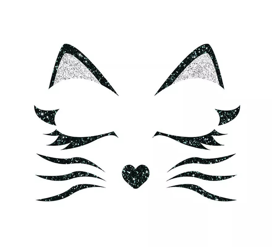 Translation missing: en.Brillantina Facial Gatita de 20x20 cm