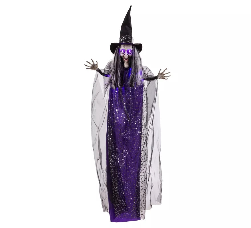 Translation missing: en.Bruja Colgante morada con Luz de 60x12x153 cm