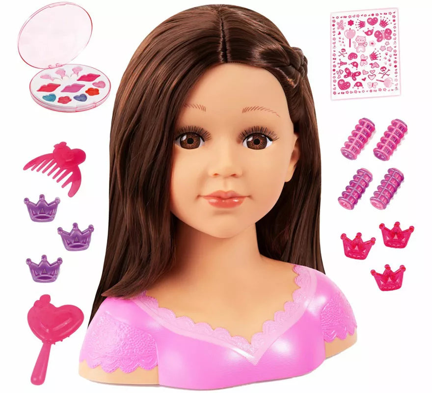 Translation missing: en.Busto Charlene Peinado y Maquillaje Súper Modelo Morena