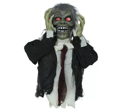 55cm Zombie Bust with Sound, Light and Movement