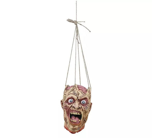Cabeza Zombie Colgante de látex de 28 cm