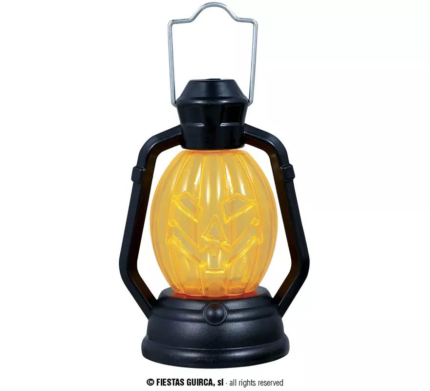 Caja de 12 Faroles Calabazas con luz de 10 cm