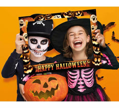 Box 12 Black Halloween Photocall Frame 80x60 cm