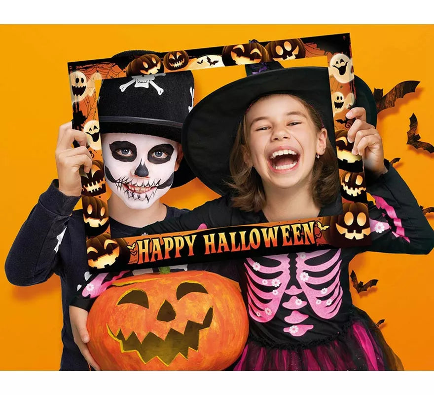 Translation missing: en.Caja 12 Marco Photocall Halloween negro 80x60 cm
