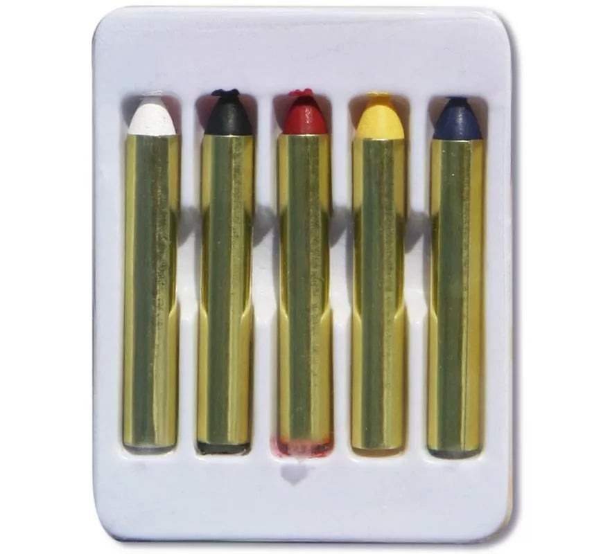 Caja 5 barritas de maquillaje de 5 cm.