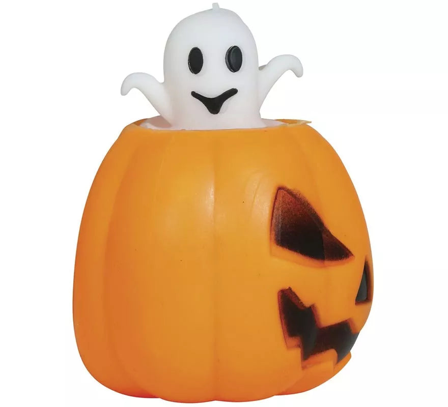 Caja de 12 Calabazas Goma con Fantasma 5 cm