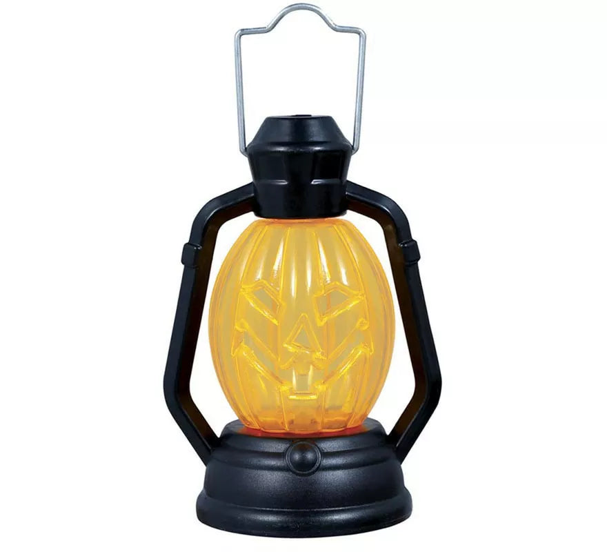 Caja de 12 Faroles Calabazas con luz de 10 cm