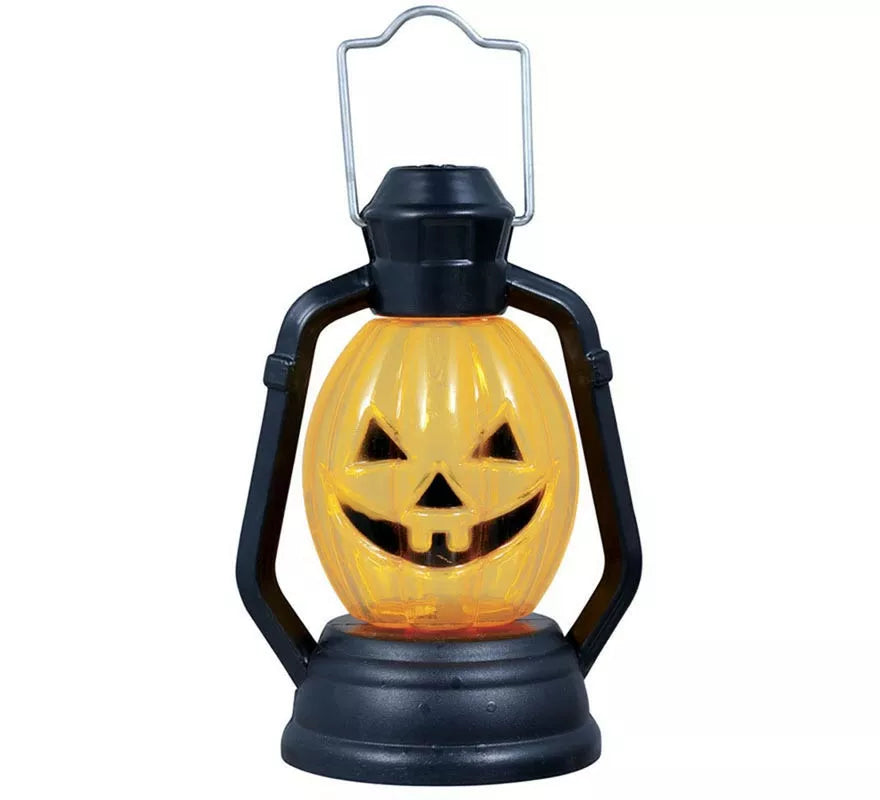 Caja de 12 Faroles Calabazas con luz de 10 cm