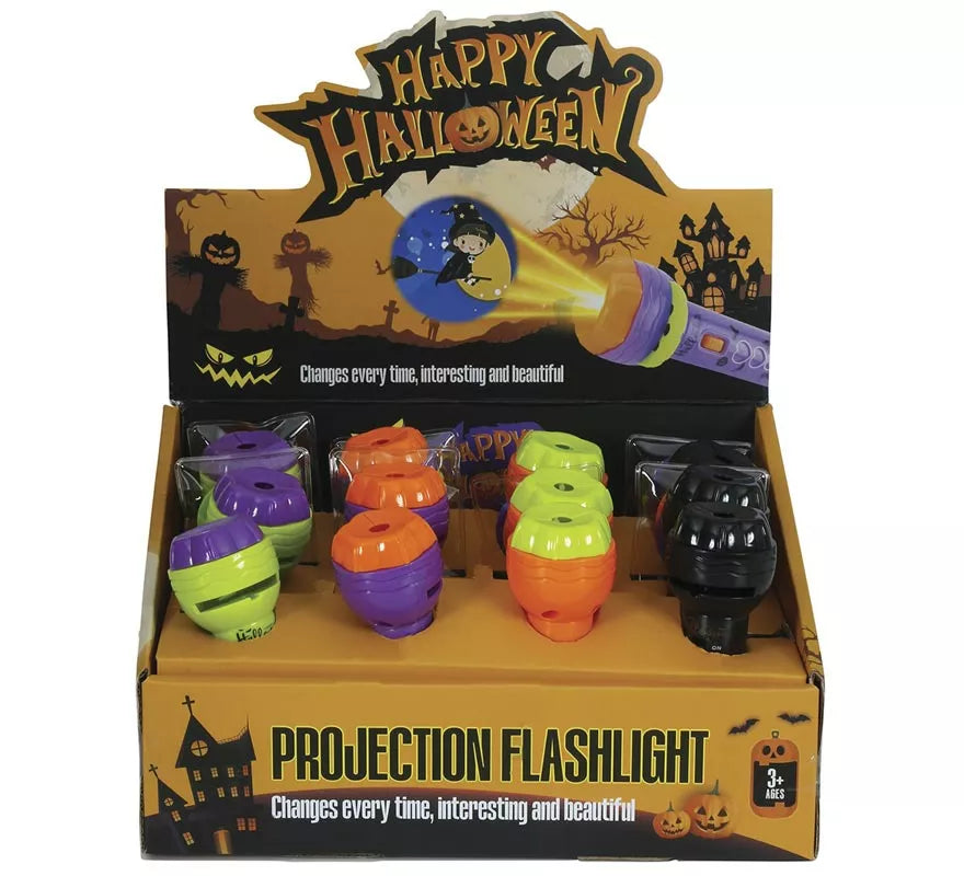 Mini Proyector de Imágenes de Halloween de 11,5 cm en modelos surtidos