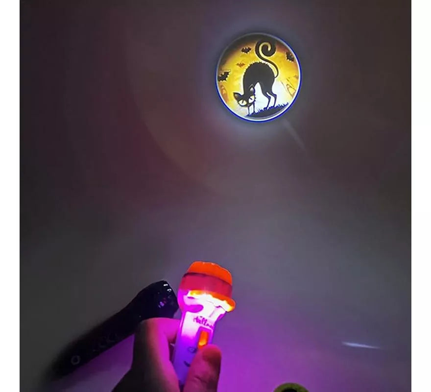 Mini Proyector de Imágenes de Halloween de 11,5 cm en modelos surtidos