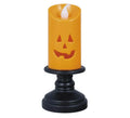 Caja de 12 Velas naranja con luz de 12,5 cm
