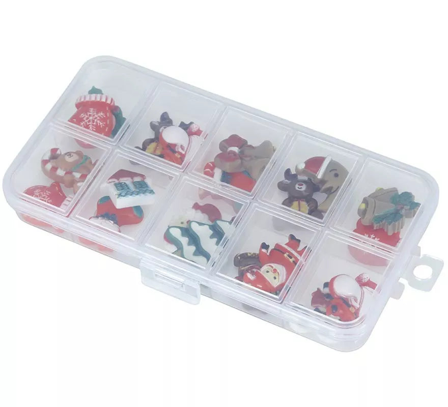 Caja de 20 Piezas para Pulseras Navidad