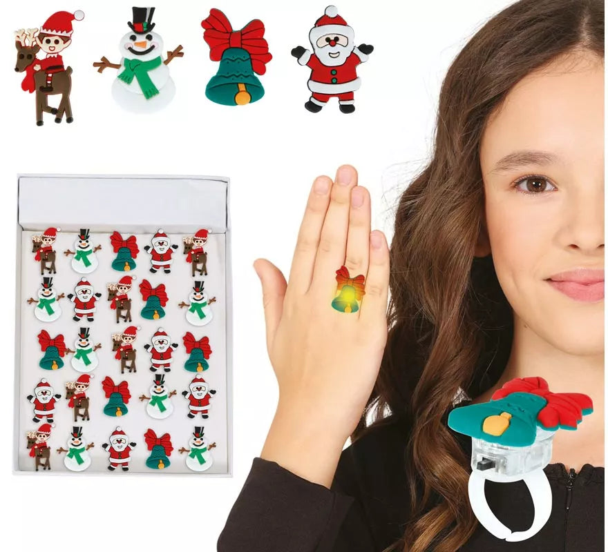 Translation missing: en.Caja de 25 Anillos de Navidad con Luz de 3,5 cm