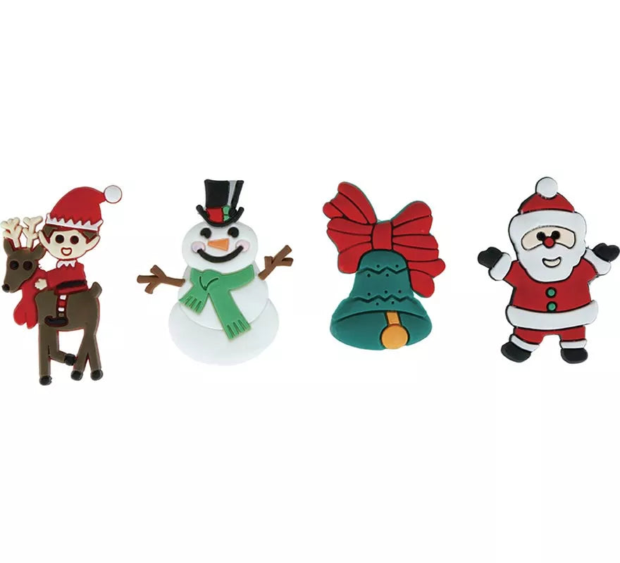 Caja de 25 Anillos de Navidad con Luz de 3,5 cm