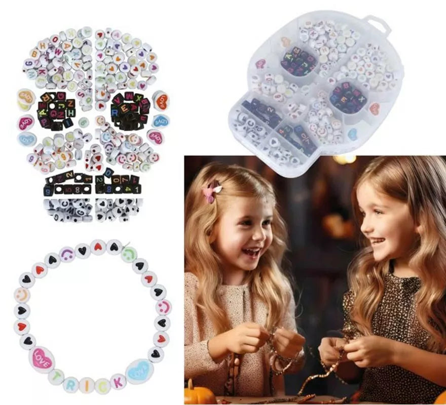 Caja de 270 Piezas Calavera para Pulseras