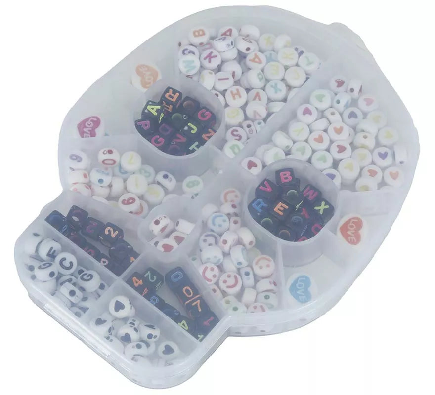 Caja de 270 Piezas Calavera para Pulseras