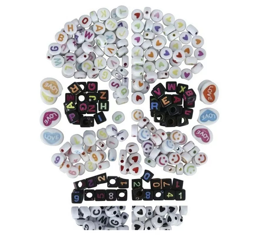Caja de 270 Piezas Calavera para Pulseras