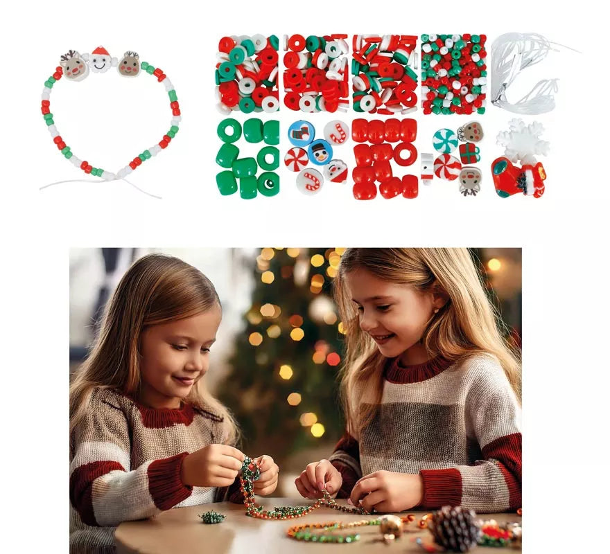Caja de 450 Piezas para Pulseras de Navidad