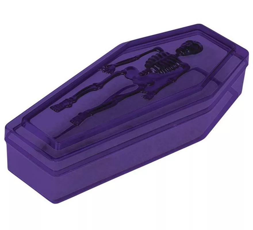 Caja de Féretro lila de 19x9 cm