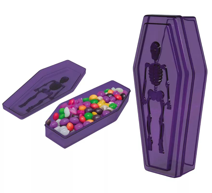 Caja de Féretro lila de 19x9 cm