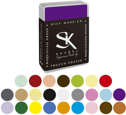Cajita de maquillaje graso 25 gr en varios colores