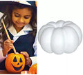 Calabaza blanca de corcho para Decorar 18x10 cm