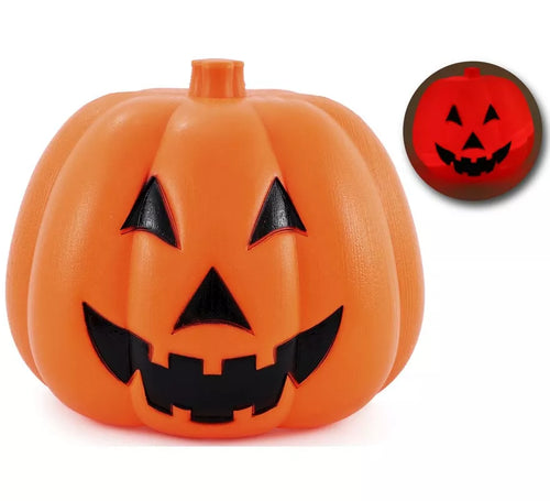Calabaza con Luz y Sonido de 18x17.5 cm