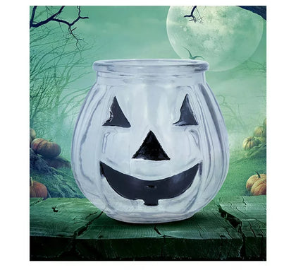 Calabaza de Cristal Transparente para vela