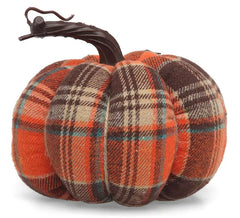 Multicolor decorative cotton pumpkin measuring 15x15 cm