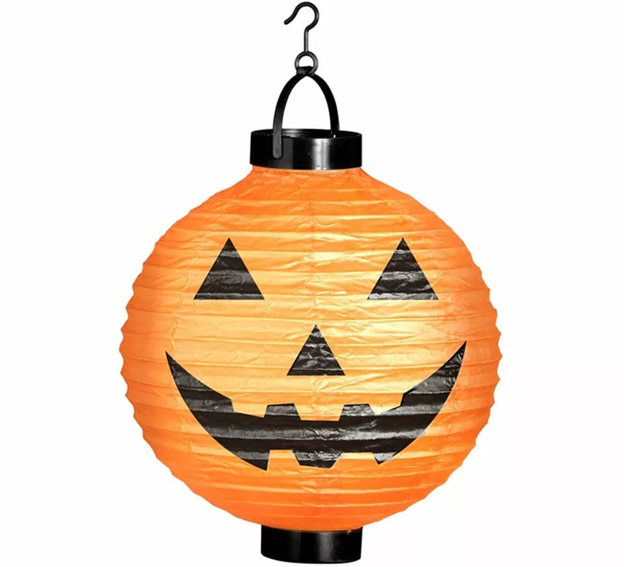 Calabaza Linterna con Luz LED de 20 cm