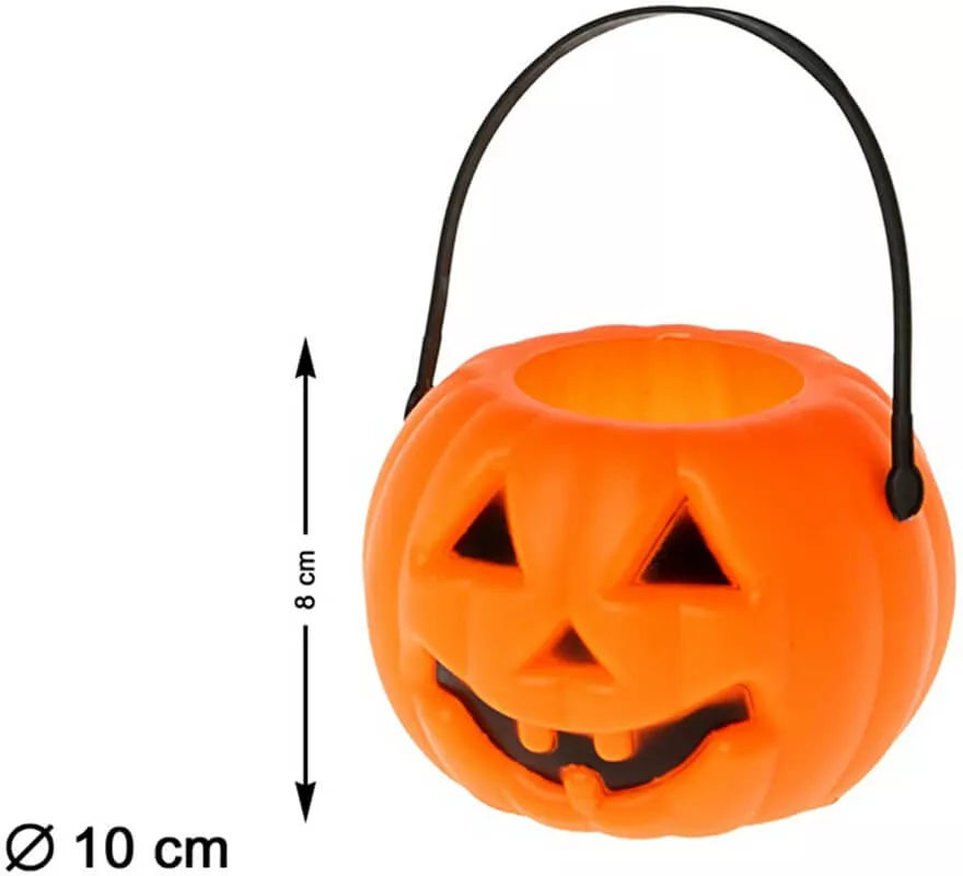 Translation missing: en.Calabaza Naranja y Negra con Luz 8 cm