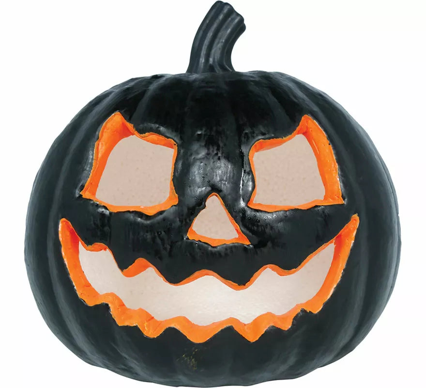 Translation missing: en.Calabaza negra con Luz de 20 cm