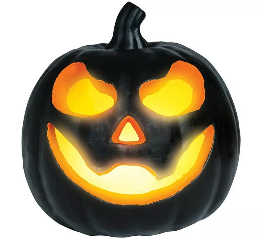 Translation missing: en.Calabaza negra Foam con Luz 16 cm