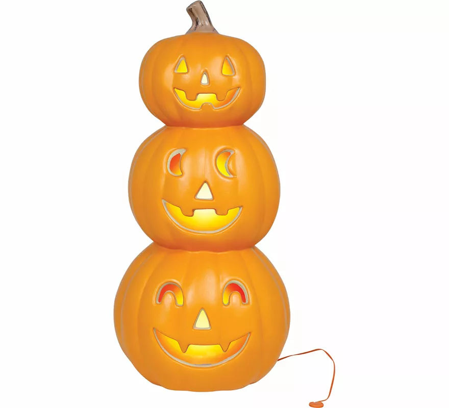 Translation missing: en.Calabaza Sonrientes Triple con Luz Intensa de 52 cm