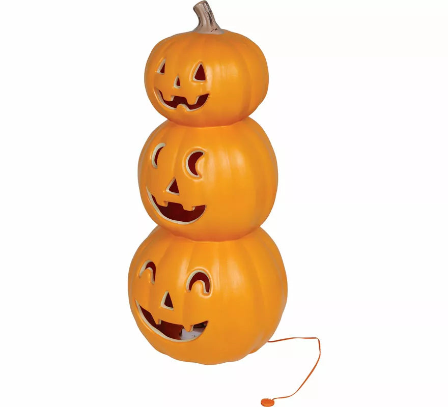 Translation missing: en.Calabaza Sonrientes Triple con Luz Intensa de 52 cm