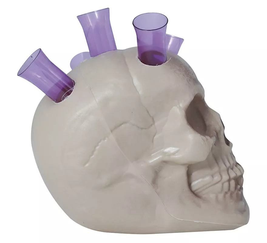 Calavera con Chupitos 20 cms