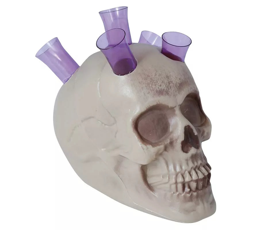 Calavera con Chupitos 20 cms